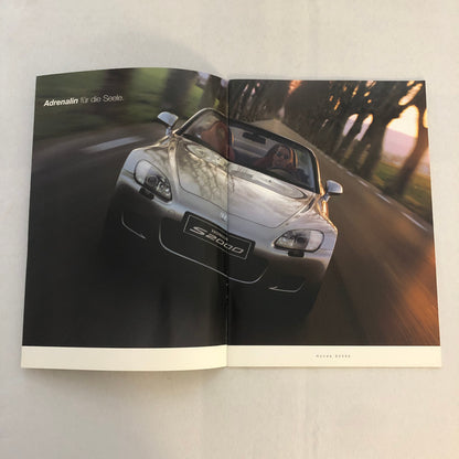 Honda S2000 Car Sales Brochure GERMAN Text European Market