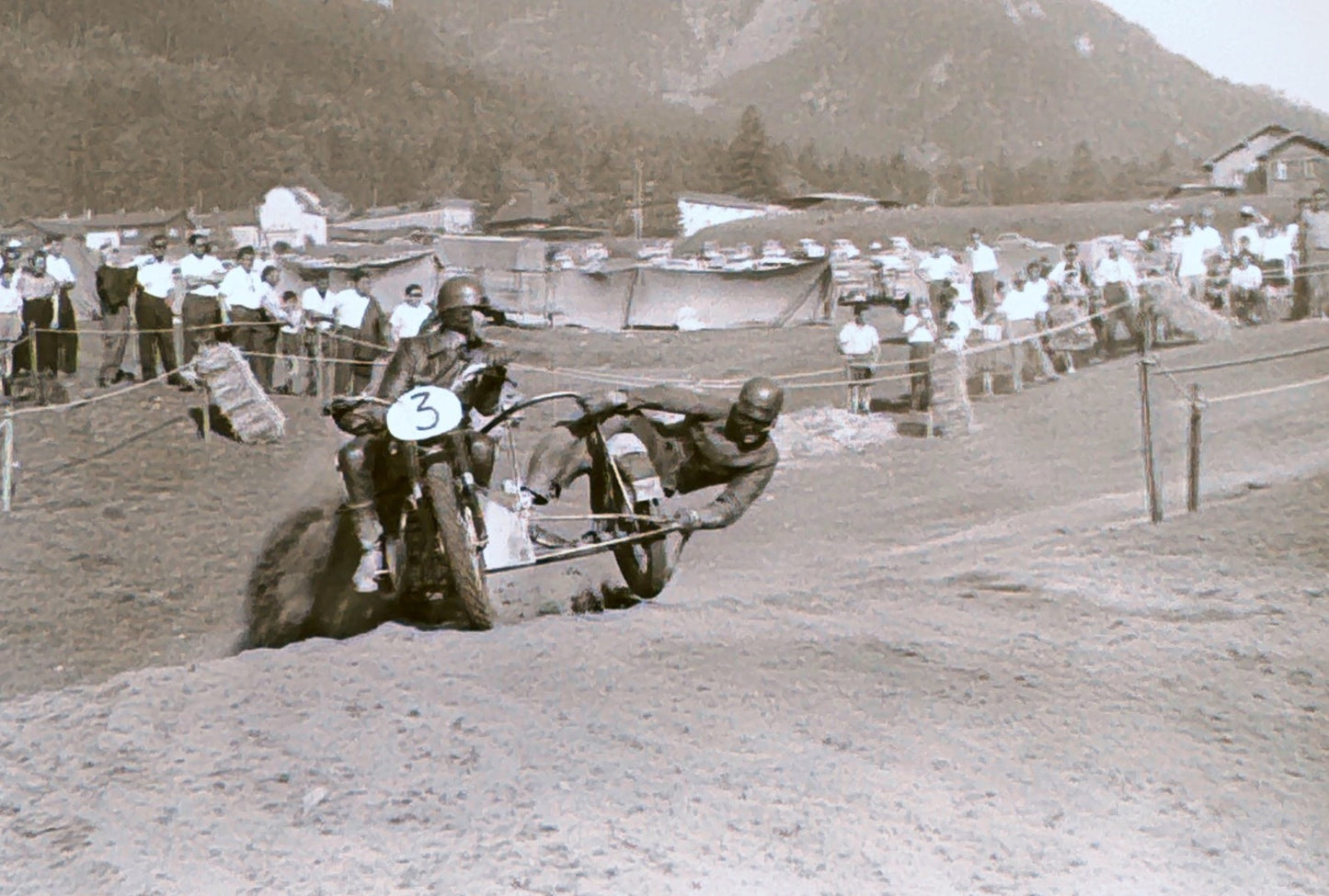 Vintage Motorcycle Racing Photo Luzisteig Motocross Negative Lot 1962