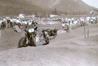 Vintage Motorcycle Racing Photo Luzisteig Motocross Negative Lot 1962