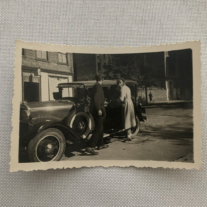 Vintage Photo Photograph Lot Taxi Cab Car Automobile People Woman AL22SM1