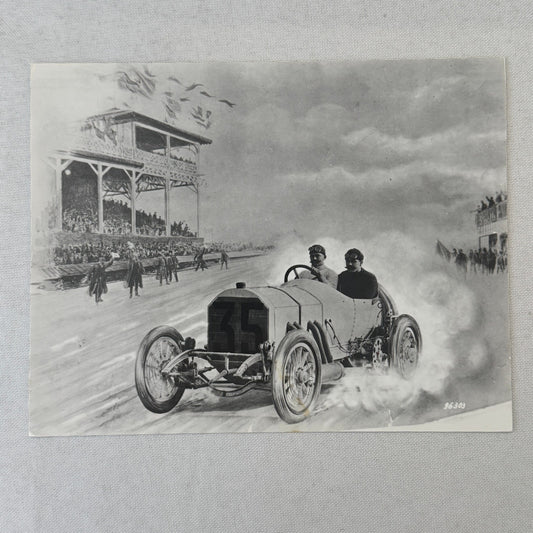 1908 Mercedes Benz Grand Prix Racing Car Photo Photograph Print Vintage