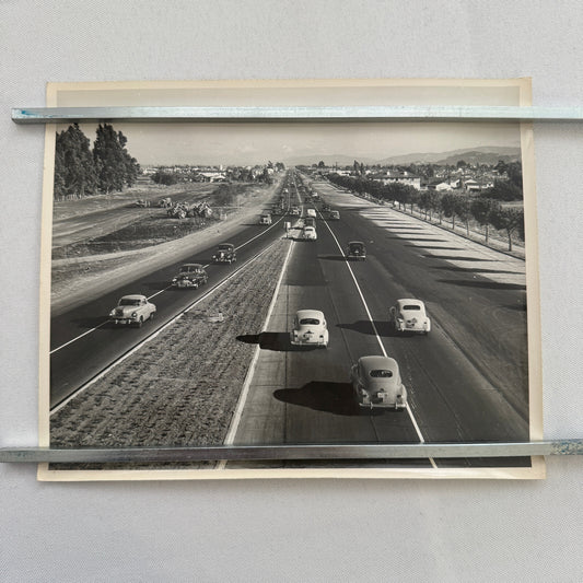 Vintage Cars on California Highway Photo Photograph Print Associated Press