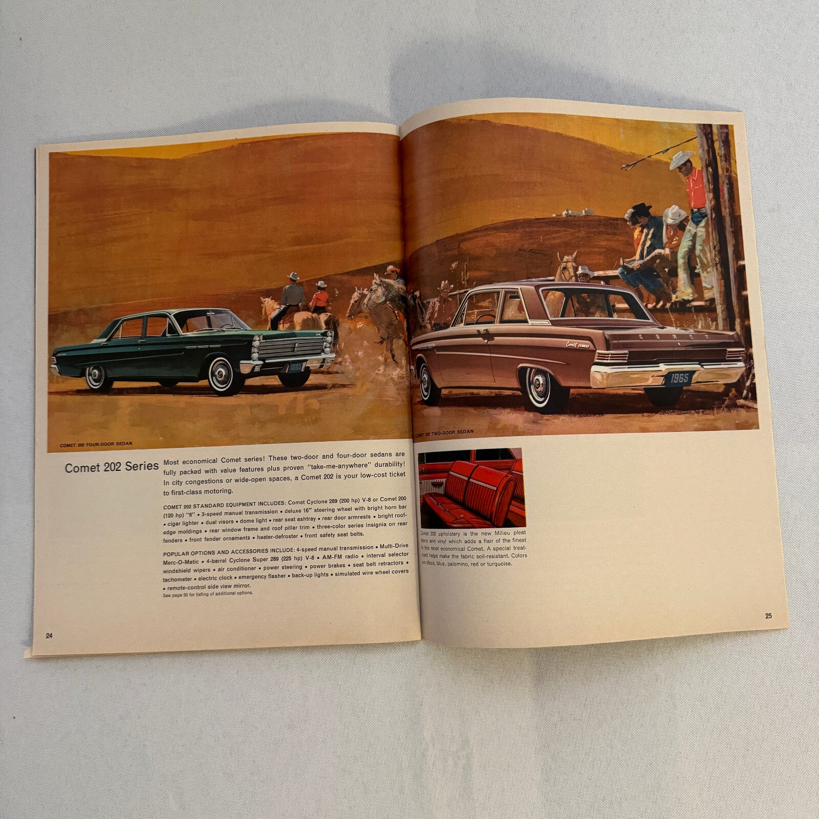 1965 Mercury Car Sales Brochure Catalog Park Lane Montclair Monterey Comet