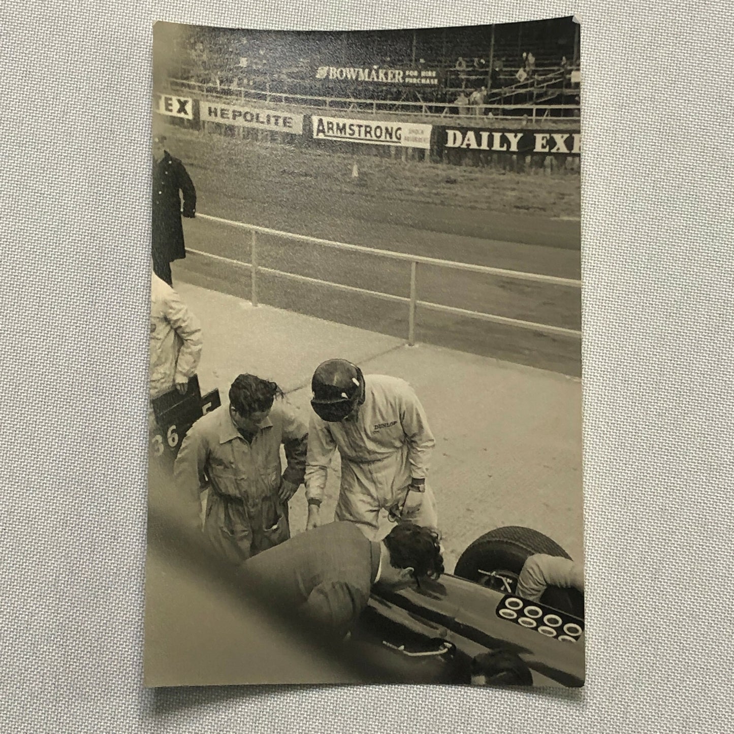Vintage Racing Car Photo Photograph Print - Graham Hill BRM Car