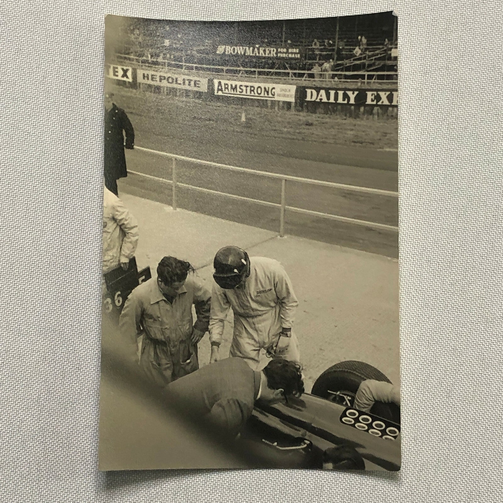 Vintage Racing Car Photo Photograph Print - Graham Hill BRM Car