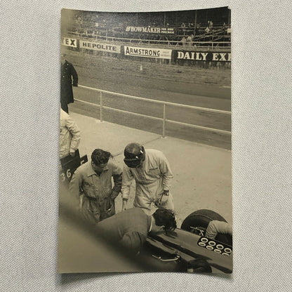 Vintage Racing Car Photo Photograph Print - Graham Hill BRM Car