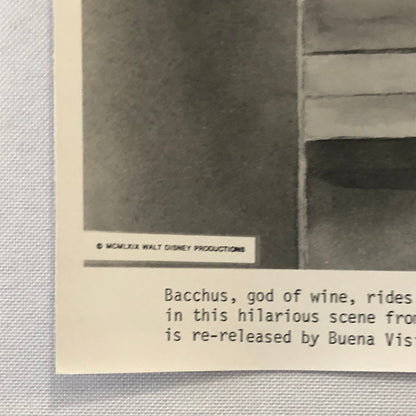 Walt Disney Fantasia Movie Film Press Photo Photograph Bacchus Beethoven