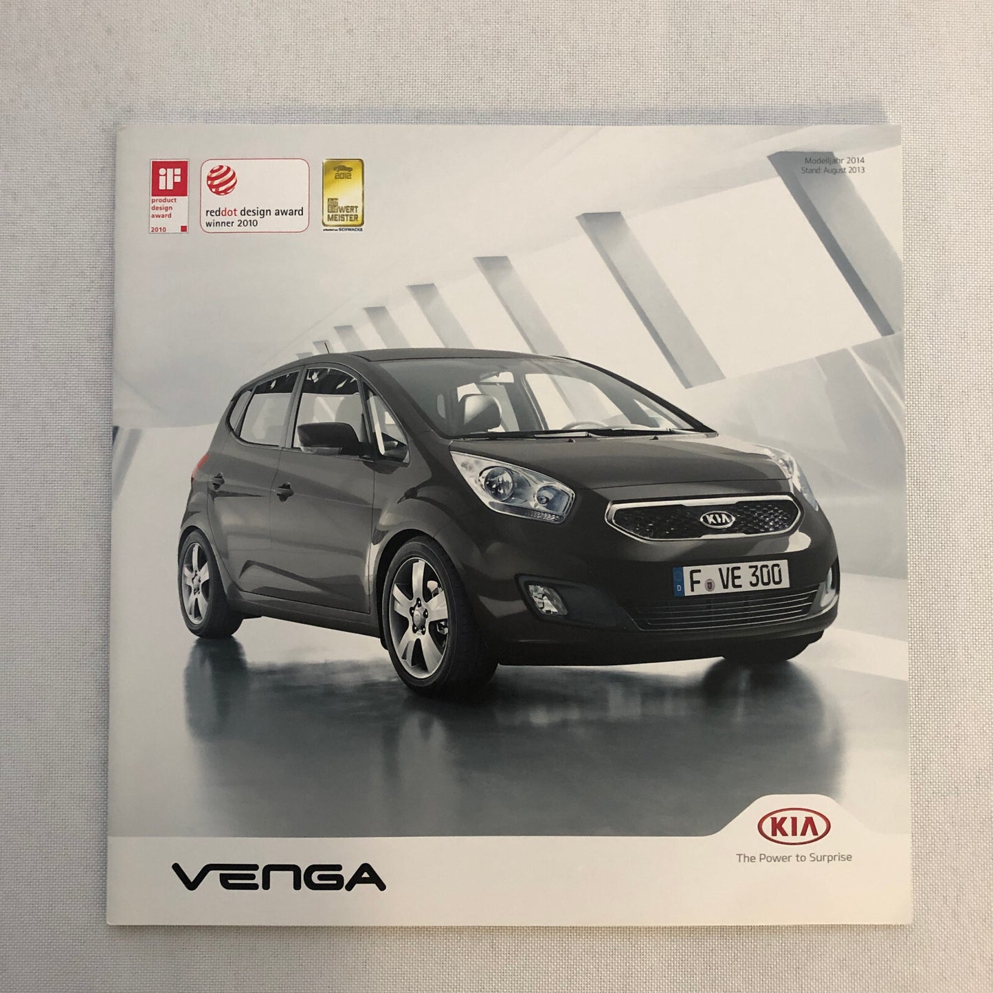 2014 Kia Venga Car Sales Brochure Catalog with Price List GERMAN Market