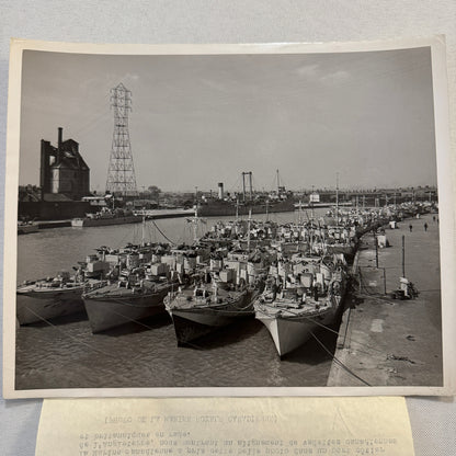 Royal Canadian Navy Military Ship Vintage Press Photo Photograph