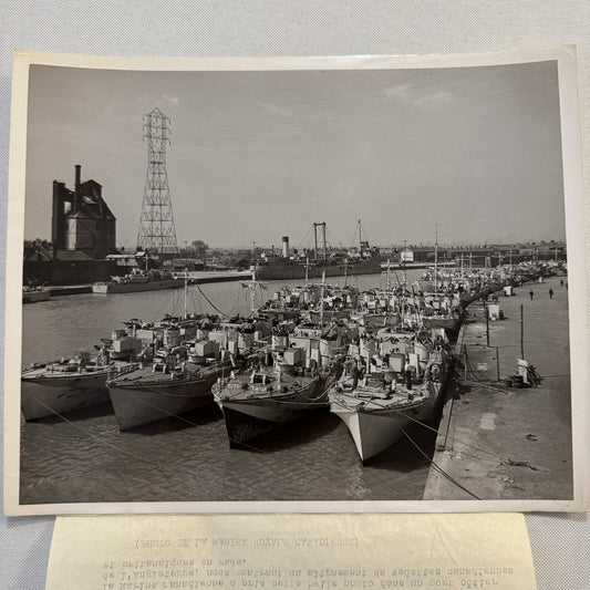 Royal Canadian Navy Military Ship Vintage Press Photo Photograph