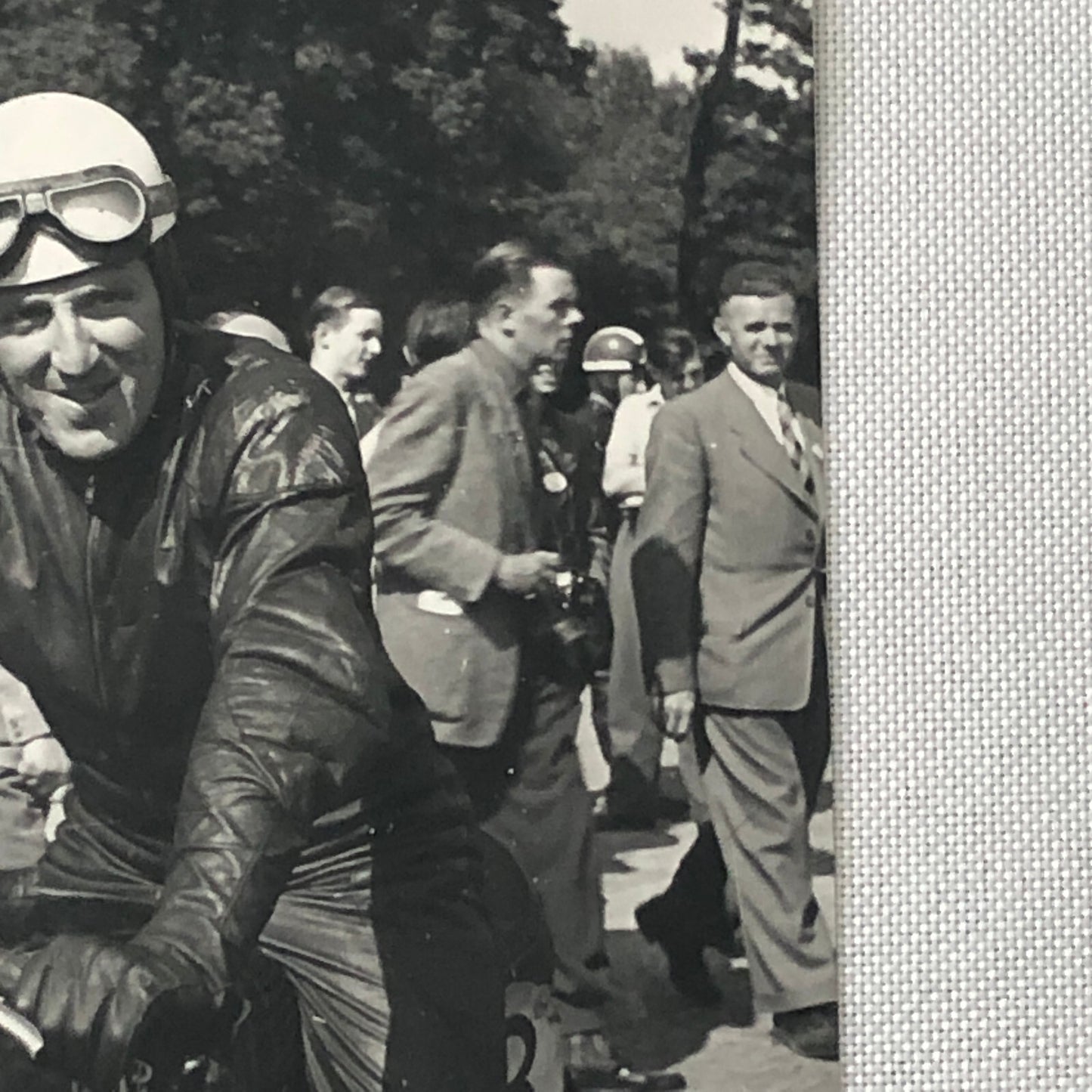 Vintage Motorcycle Racing Photo photograph Race Bike Rider