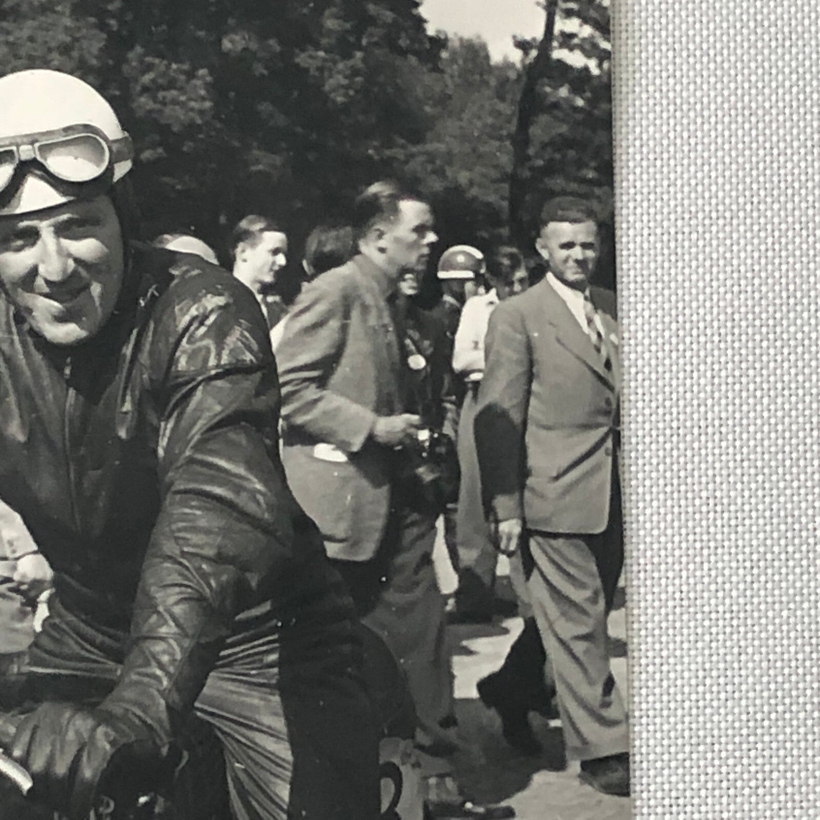 Vintage Motorcycle Racing Photo photograph Race Bike Rider
