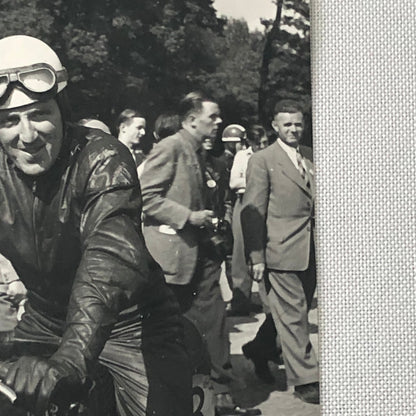 Vintage Motorcycle Racing Photo photograph Race Bike Rider