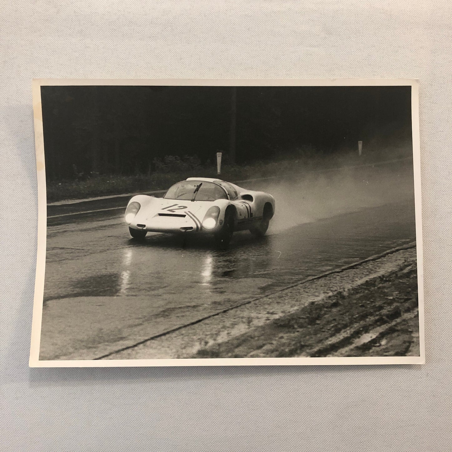 Porsche Racing Car Photo Photograph Vintage
