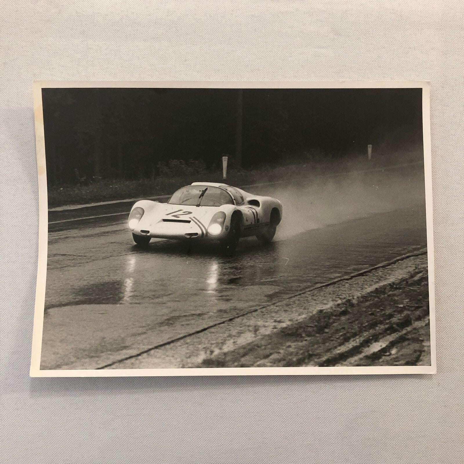 Porsche Racing Car Photo Photograph Vintage