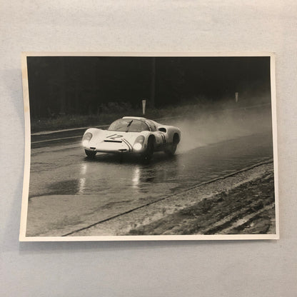Porsche Racing Car Photo Photograph Vintage