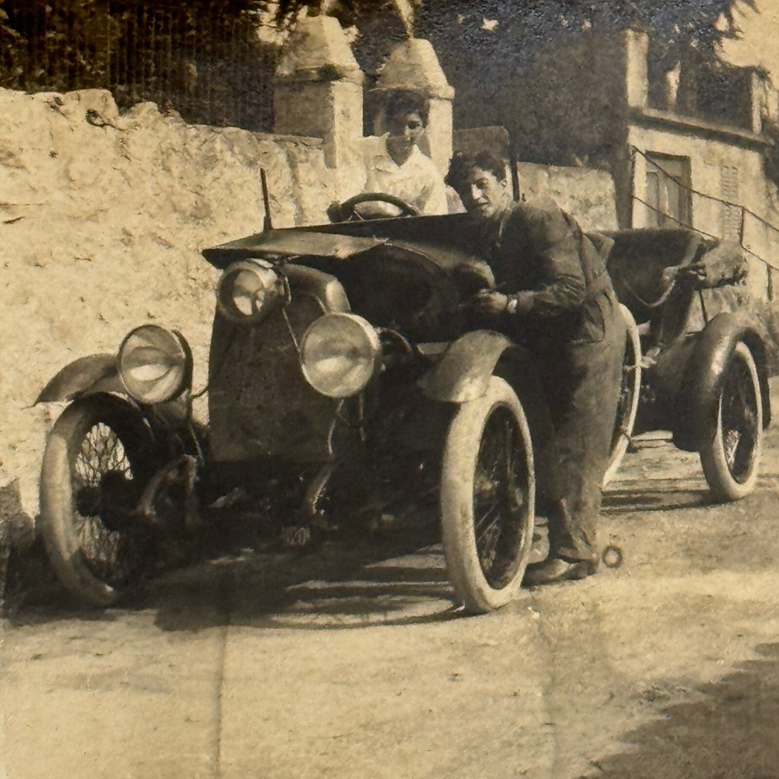 Vintage Photograph Photo Early Antique Car Automobile 1919