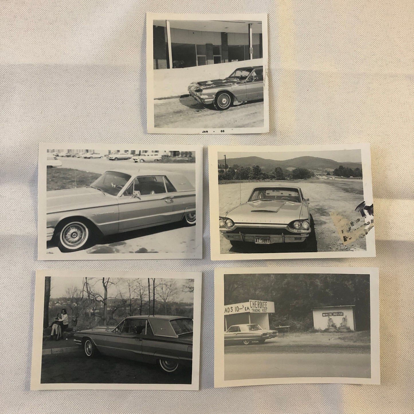 Vintage Ford Thunderbird Car Automobile Photo Photograph Lot of 15