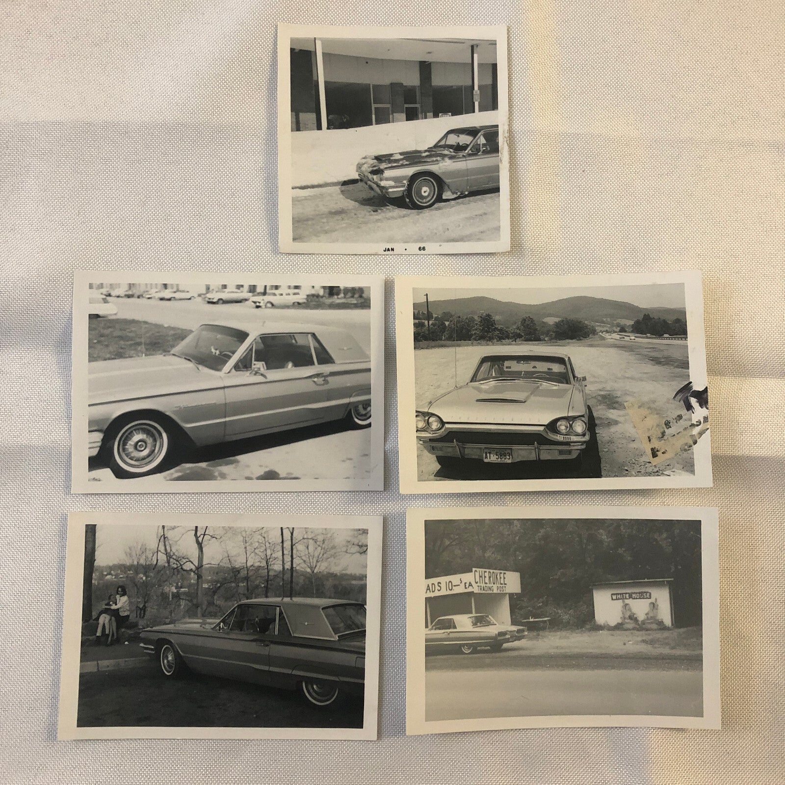 Vintage Ford Thunderbird Car Automobile Photo Photograph Lot of 15