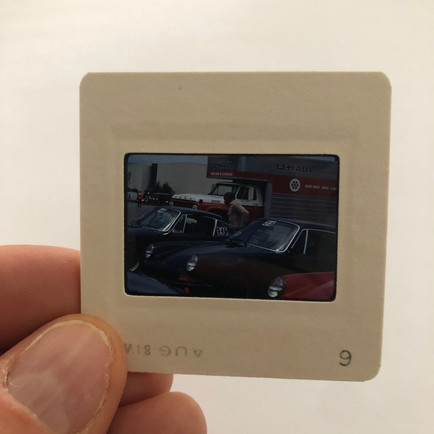 Porsche 911 Car Show 35mm Photo Slide Vintage 1981