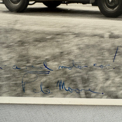 Vintage Allard Car Racing Photo Photograph Possibly Signed Pete Moore