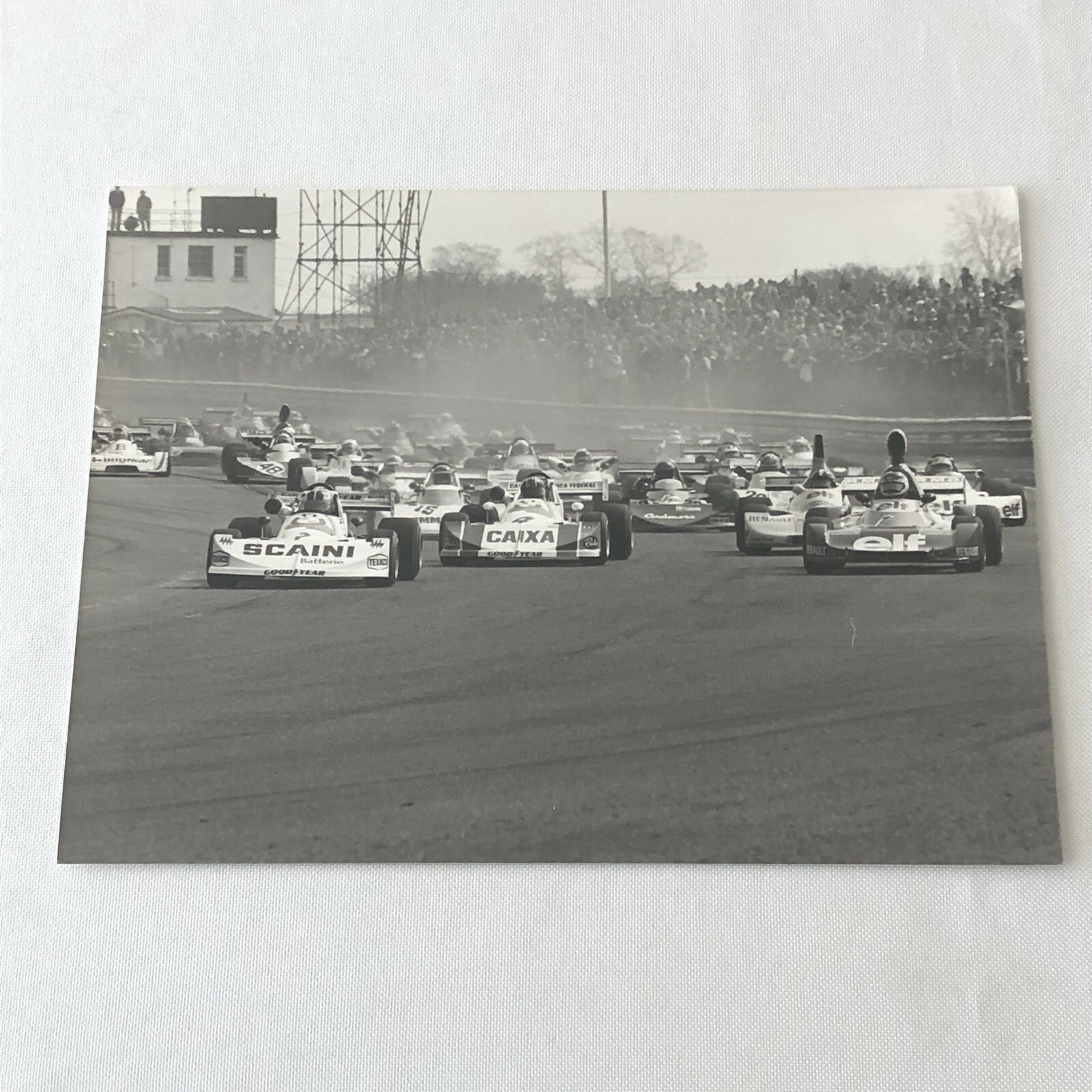 Vintage 1976 Formula 2 F2 Thruxton Grand Prix Racing Photo Photograph ELF +  