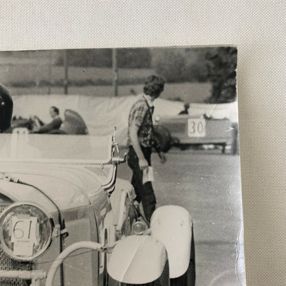 Vintage Mercedes Benz Racing Car Photo Photograph - Modern Era Print