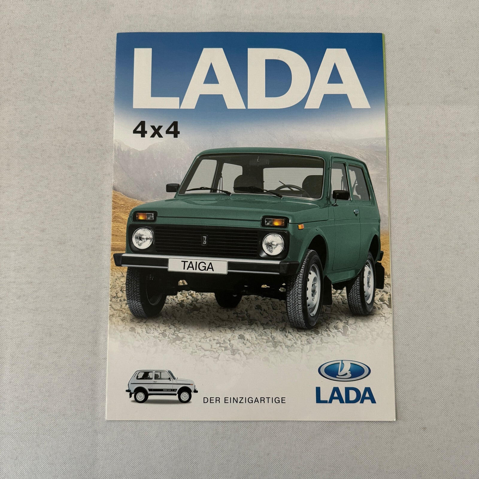 Lada Niva Car Sales Brochure Catalog GERMAN Text European Market Taiga Special +