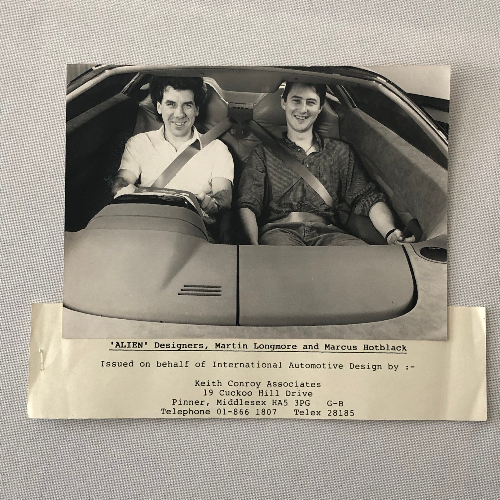 IAD Alien Concept Car Photo Photograph Lot of 3 International Automotive Design