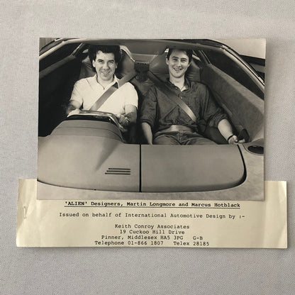 IAD Alien Concept Car Photo Photograph Lot of 3 International Automotive Design