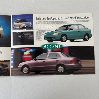 1997 Hyundai Car Sales Brochure Tiburon Accent Sonata Elantra