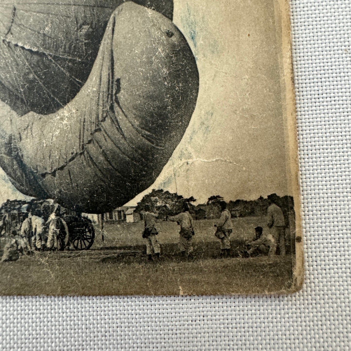 Vintage Zeppelin Airship Dirigible Postcard Post Card French