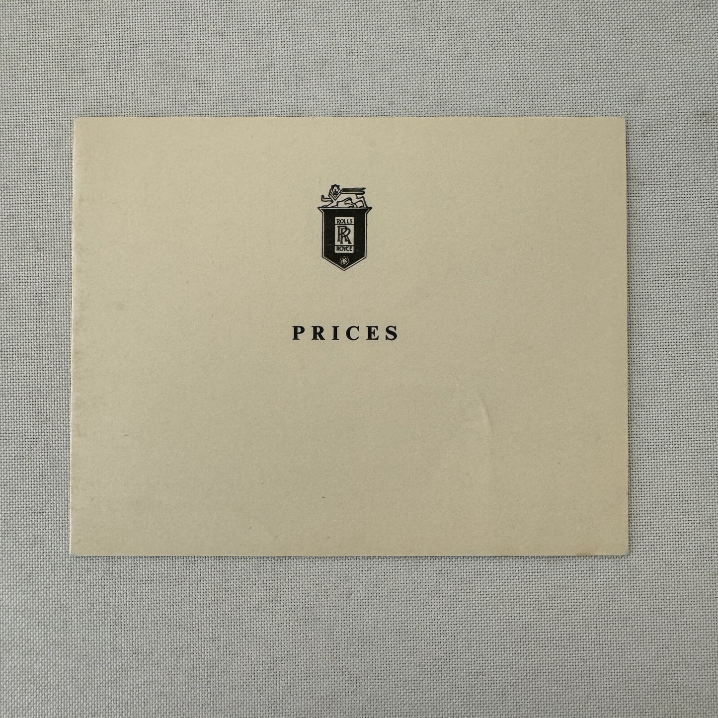 1957 Rolls Royce Price List Card Brochure UK Market