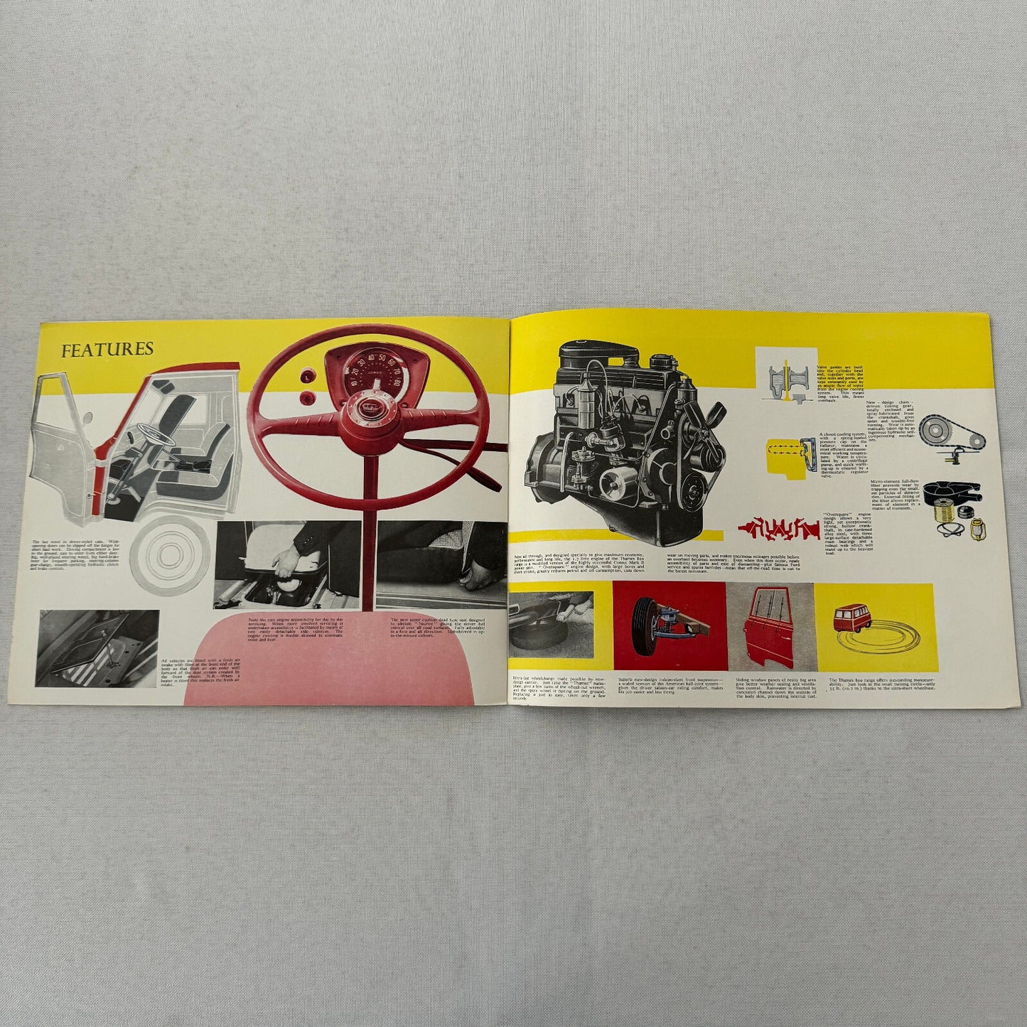 Thames 800 Estate Car and Express Bus Sales Brochure Catalog Vintage Advertising