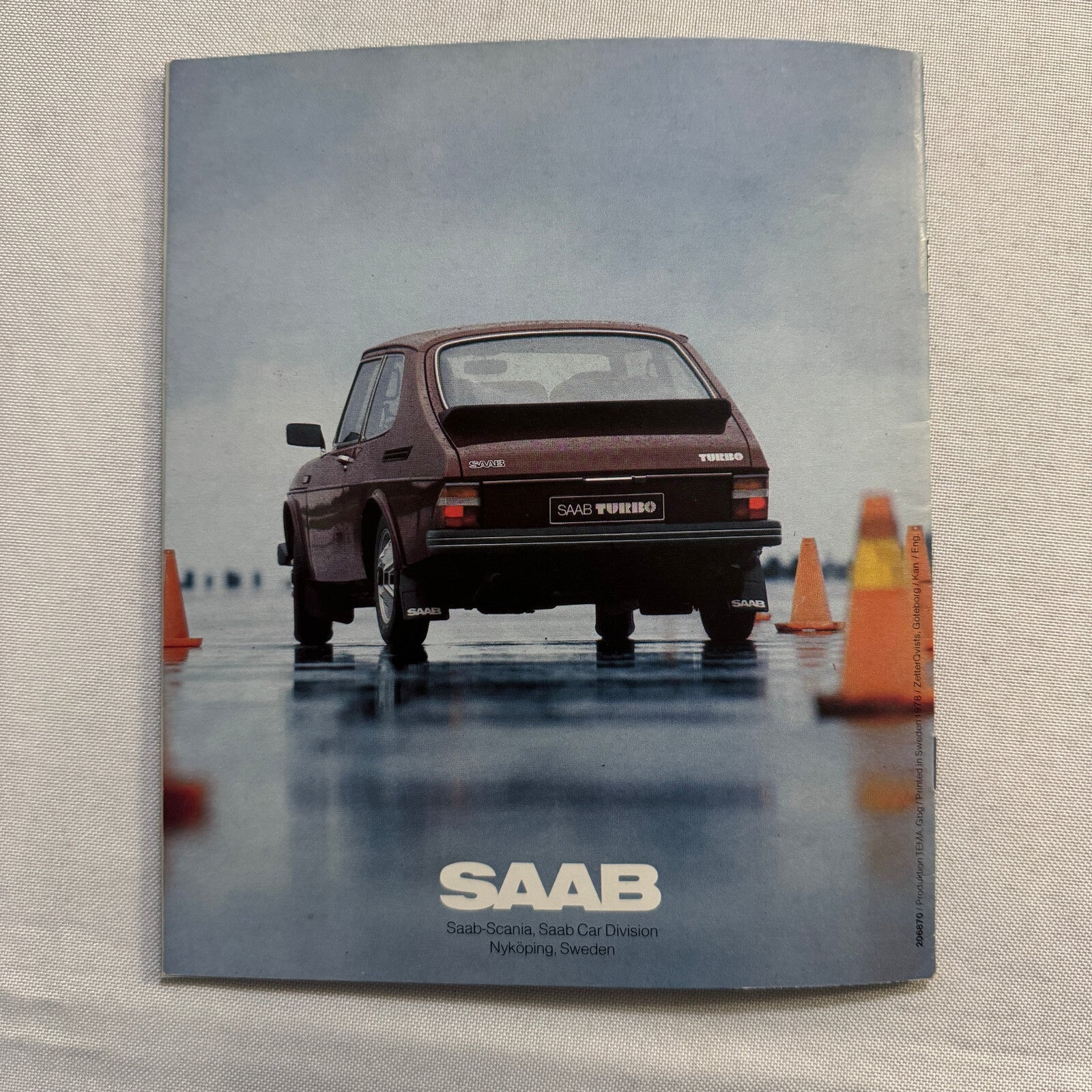 1978 Saab Turbo Car Sales Brochure Catalog Advertising Vintage