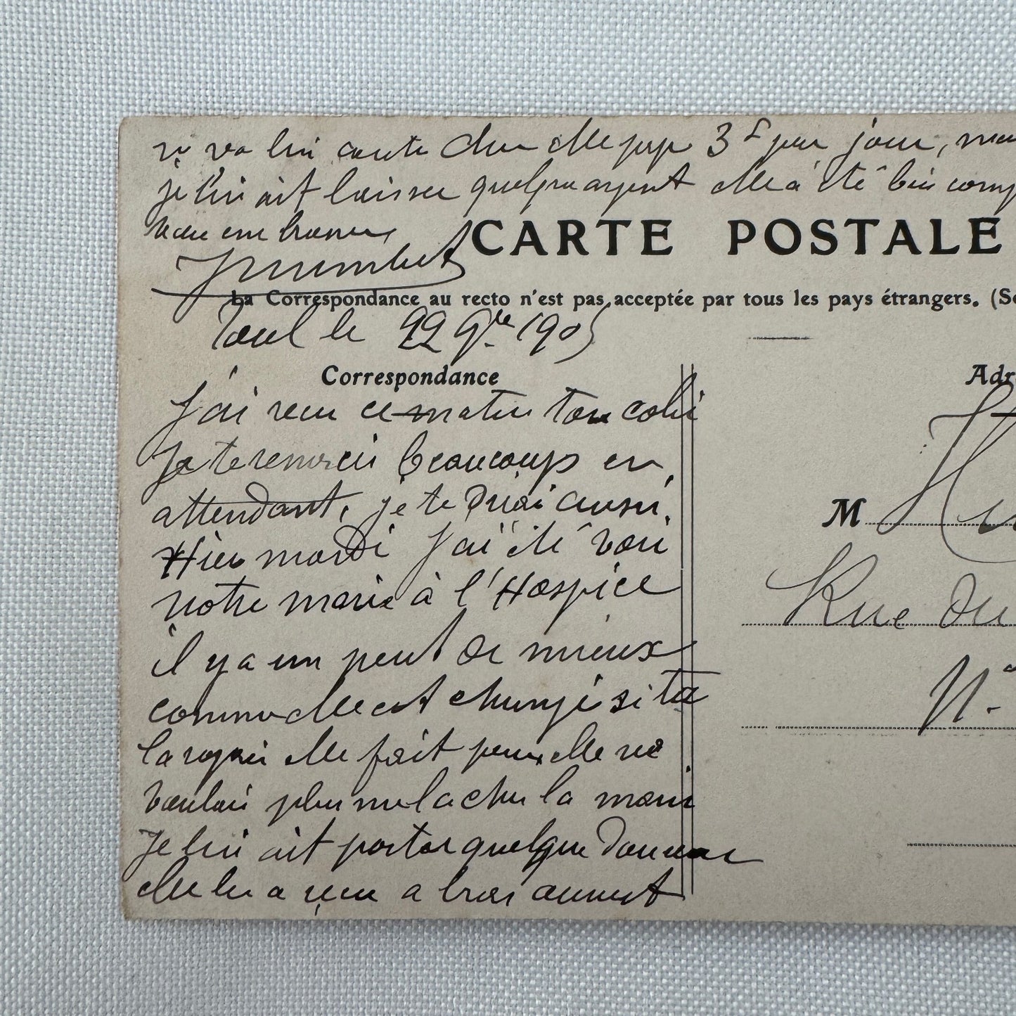 Vintage Zeppelin Airship Dirigible Postcard Post Card French Le Lebaudy