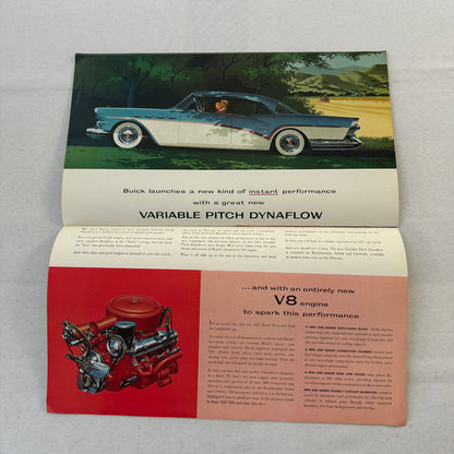 1957 Buick Car Sales Brochure Catalog Roadmaster Super Century Caballero Special
