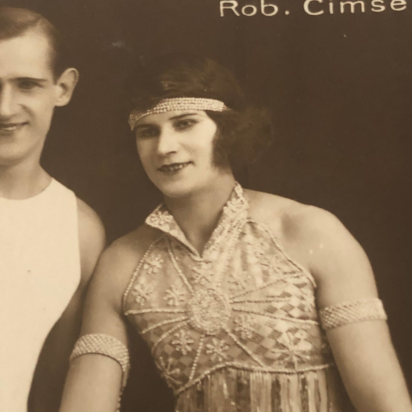 Circus Performer Dancer Acrobat Photo Postcard Post Card RPPC 2 Nonsen Rob Cimse