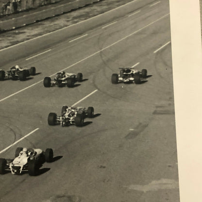 Vintage Racing Car Photo Photograph - Grid Start 
