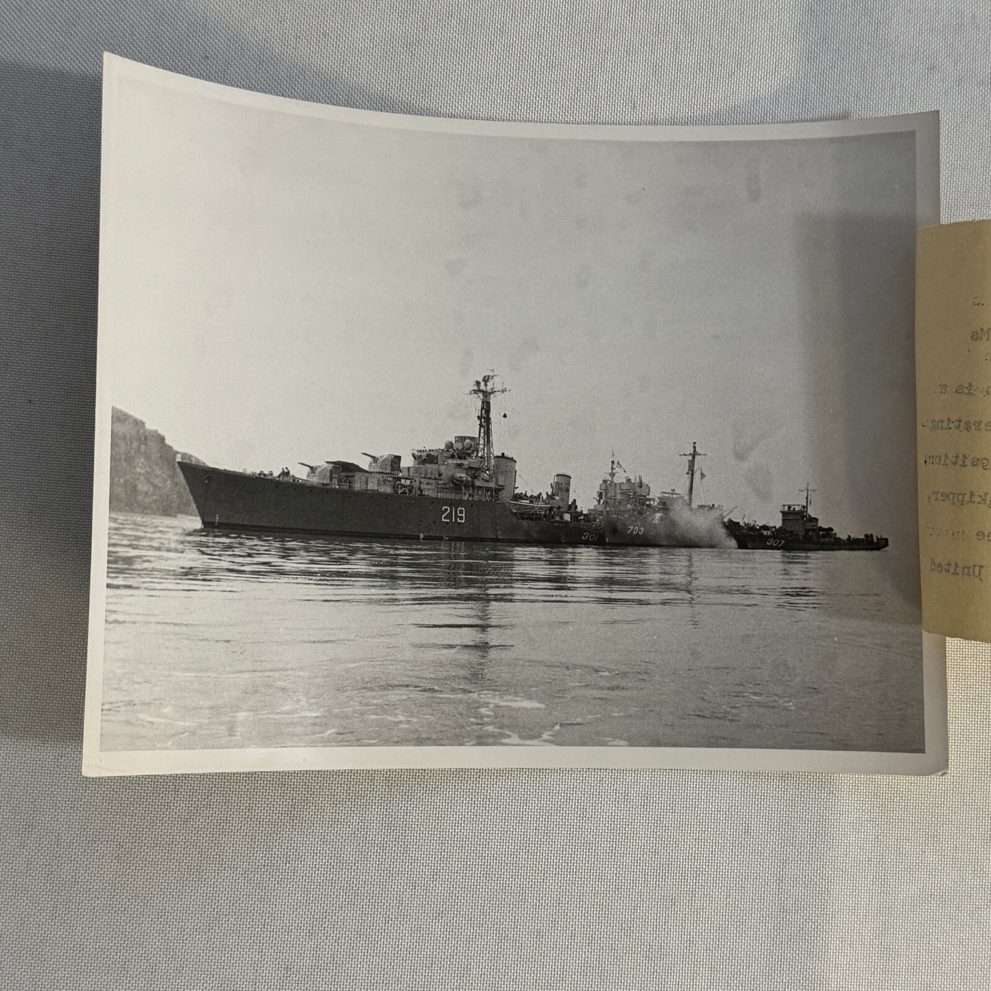 Royal Canadian Navy HMCS Athabaskan Ship Photo Vintage Military Photograph 1952