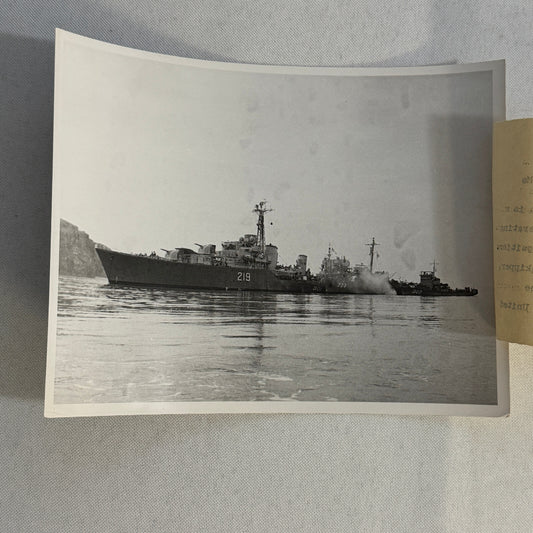 Royal Canadian Navy HMCS Athabaskan Ship Photo Vintage Military Photograph 1952