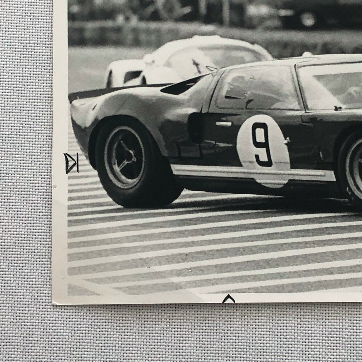 Vintage Ford GT40 Racing Photo Photograph 1968 Paul Hawkins Norisring Circuit 