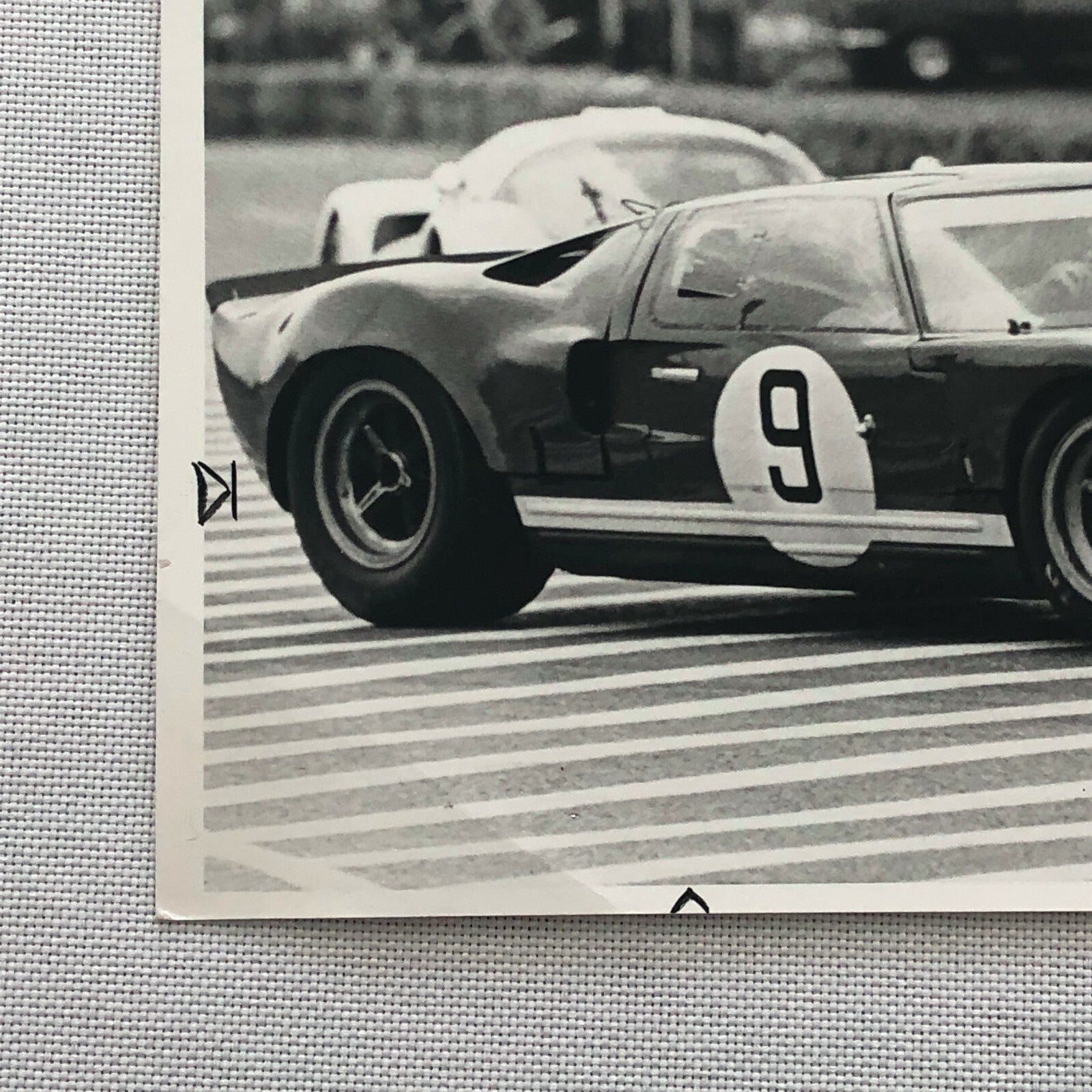 Vintage Ford GT40 Racing Photo Photograph 1968 Paul Hawkins Norisring Circuit 