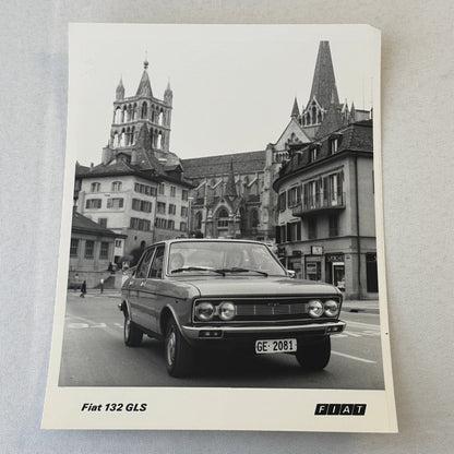 Fiat 132 GLS Car Factory Press Photo Photograph Print Vintage