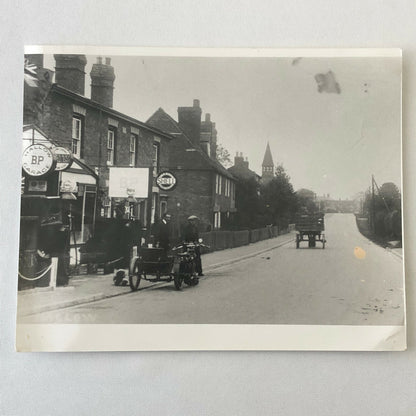Lot of 7 Photo Photograph Prints - Vintage Car Autombile Esso Gas Station + 
