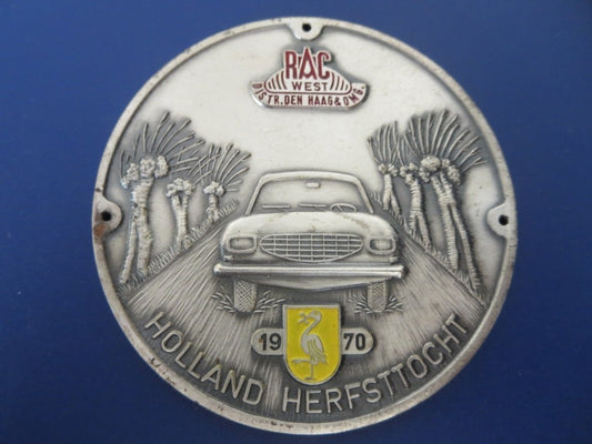 1970 RAC Regionale Automobielsport Club West Holland Herfsttocht Car Rally Badge