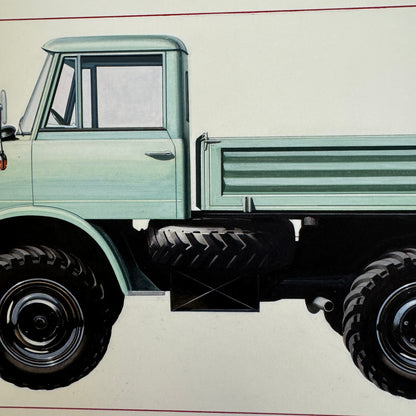 Mercedes Benz Unimog Truck Illustration Art Drawing Hand Drawn Robert Preis