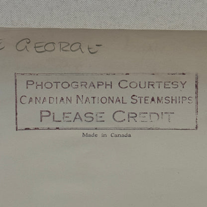 SS Prince George Canadian National Steamship Pacific Coast Service Vintage Photo