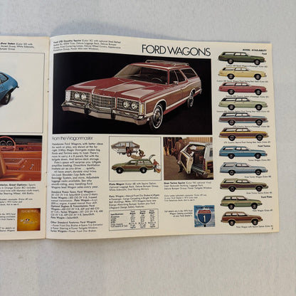 1973 Ford Sales Brochure Galaxie Torino Pinto Mustang Maverick Thunderbird Wagon