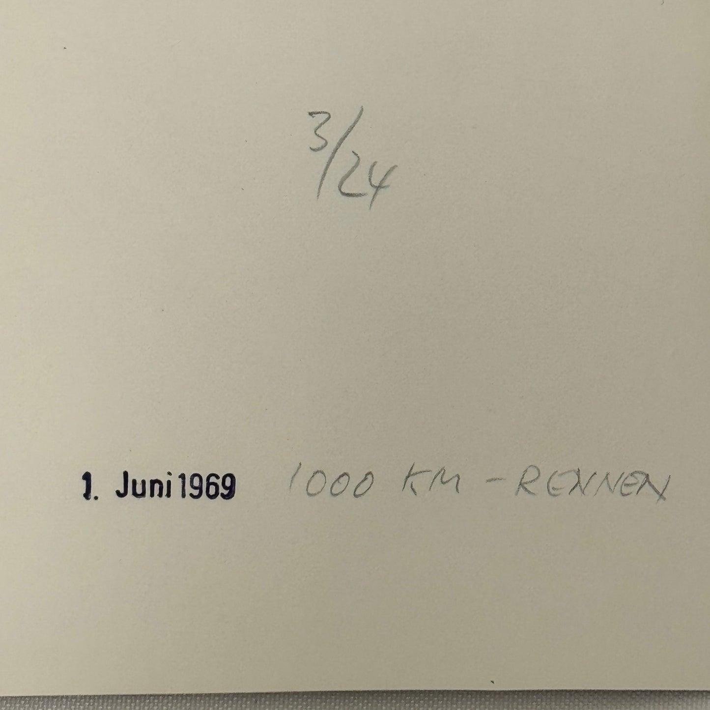 Vintage Racing Photo Jacky Ickx 1969 1000KM Race Motorsport Photograph